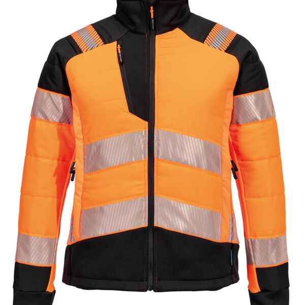 Women’s PW3 Hi-vis hybrid baffle jacket (T171) Thumbnail
