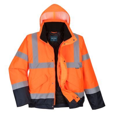Hi-Vis Two Tone Bomber Jacket Thumbnail