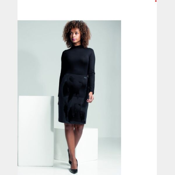  Angel Pencil Skirt Black Thumbnail