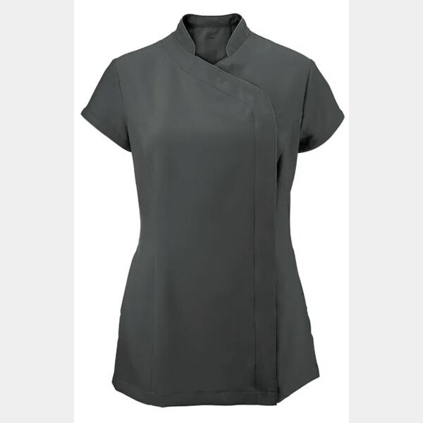 Zipped Wrap Tunic - Charcoal Thumbnail