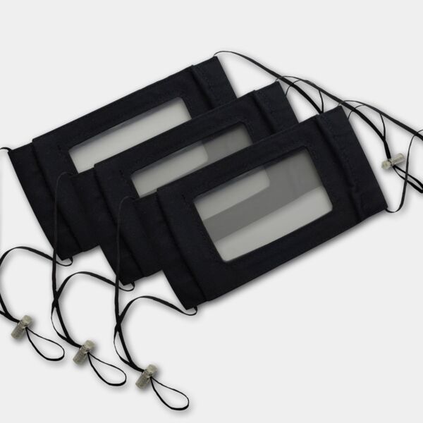 3 PACK - Lip Reading Smile mask- August Production Sold Out - Delivery September 20th Thumbnail